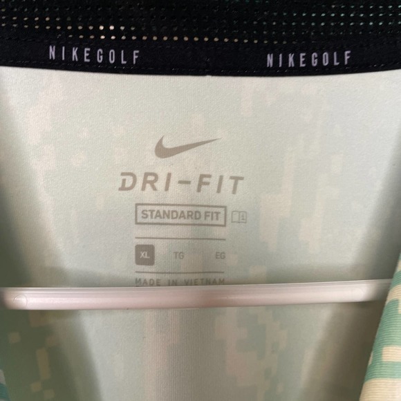 Nike Golf Dri-Fit‎ Blue Polo Sea Palms Size XL - Picture 4 of 6